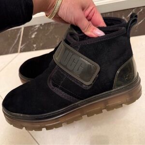 UGG Black and Olive Ankle Boots